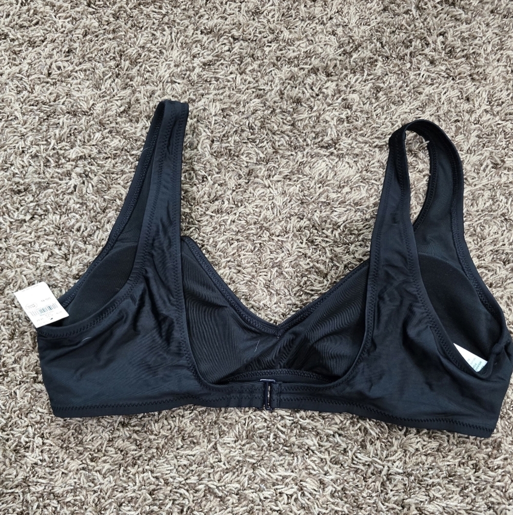 aerie Black V-Neck Bikini Top - Picture 4 of 5